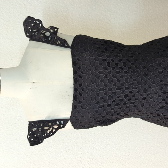 J Crew Eyelet Ruffle Sleeve Wide Leg Cropped Jumpsuit Black 2 preppy summer - Picture 3 of 9